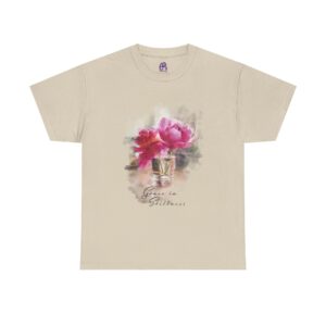 peony tee grace in stillness watercolor unisex heavy cotton
