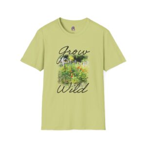 Grow Wild Unisex Softstyle T-Shirt, Nature Lover Gift, Eco-Friendly Fashion, Plant Enthusiast Apparel, Casual Summer Tee